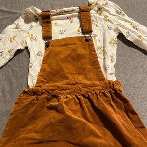H&M girls overall dress